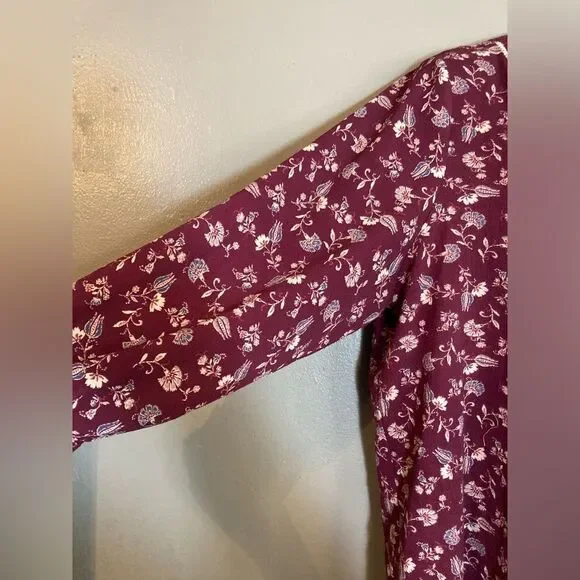 Marybelle red/purple floral blouse - Picture 5 of 7